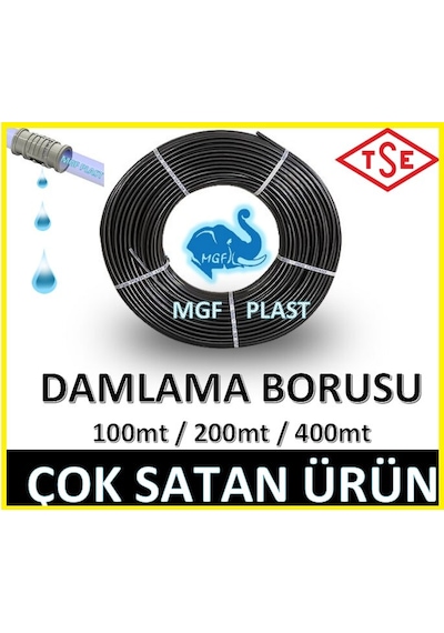 Mgf - Damlama Sulama Borusu-Delikli Ve Deliksiz Hortum Seçenekli