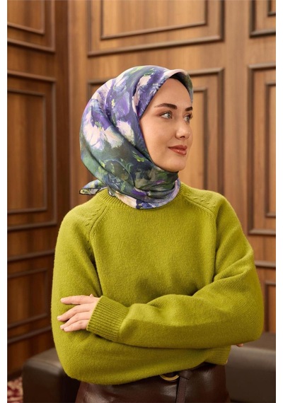 Silk Home Twill İpek Eşarp 11486-25 Koyu Lacivert