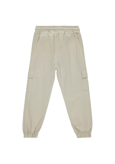 Civil Boys Bel Paça Lastikli Kargo Cepli 10-13 Yaş Pantolon - Bej