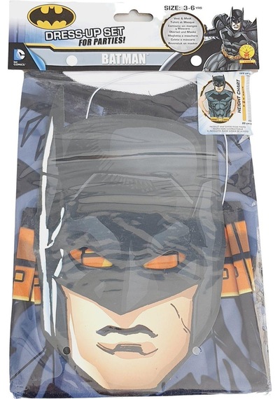 Dc Comics Batman Maskeli Kostüm 3-6 Yaş