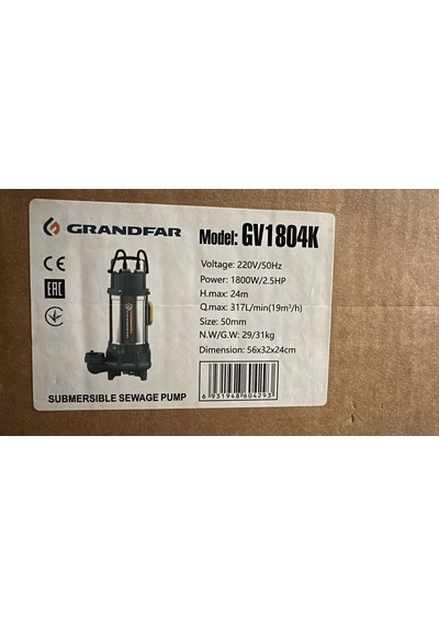 Grandfar Gv1804 Pro. Par. Bıçaklı Dalgıç 2,4hp - 24 Metre