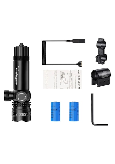 Wıson Ws-603 Profesyonel Tüfeg Montajlı Yeşil Lazer 532 Nm 20 Mm Ray Uyumlu Uzun Menzil Siyah