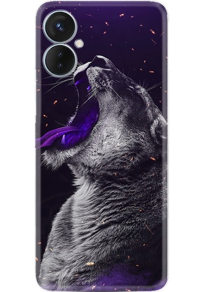 Tecno Camon 19 Neo Kilif Silikon Desen Purple Leopar 1750 566403820