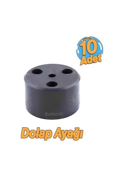 10 Adet Kapsül 3.7 Cm Siyah Mobilya Ayak Yükseltici Baza Ayağı Koltuk Kanepe Altı Puf Ayakları Diğer