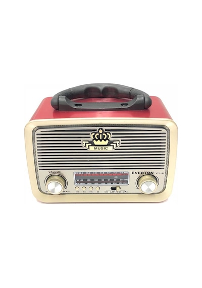 Everton RT-301 Ahşap Nostaljik Görünümlü Bluetoothlu USB-SD Card MP3 Çalar Radyo Müzik Kutusu