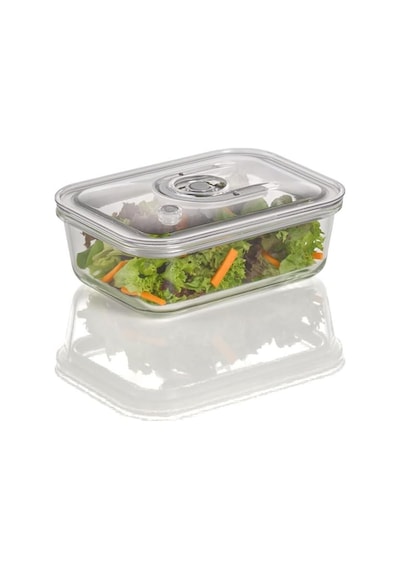 Vacuboxx El Köşeli 1000 Ml Borosilikat Camdan Son Derece Sağlam Vakumlu Kap, Bpa İçermez, Isıya Dayanıklı, Bulaşık Makinesinde Yıkanabilir, Dondurucuya Uygun, Tatsız, Tam Tarih Ayarı Çok Renkli