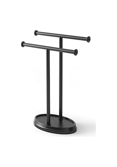 Umbra Palm Lavabo İçin Havlu Askısı, Serbest Duran Havlu Askısı, İki Kollu Metal Takı Koyma Yeri İle, Siyah, Standart Boyut 4 Renk Umbra Palm Lavabo İçin Havlu Askısı, Serbest Duran Havlu Askısı, İki Kollu Metal Takı Koyma Yeri İle, Siyah, Standart Boyut 4 Renk