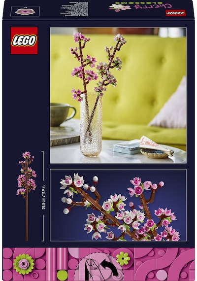 LEGO® Kiraz Çiçekleri Kutlama Hediyesi 40725 – 8 Yaş ve Üzeri Çocuklar için 2 Dal İçeren Yaratıcı Oyuncak Yapım Seti (430 Parça)