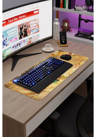 Varesa Genshin Impact Anime Gacha V5 - 70x30 Xl Gaming Mouse Pad Fare Altlığı