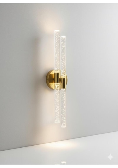 Bh Bubblelight Dubble Şık Ve Zarif Modern Led Duvar Aplik Gold Pilli Gold
