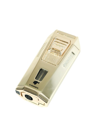 Cohiba Çift Torch Pürmüz Delicili Gold Metal Puro Çakmağı - Tr9488