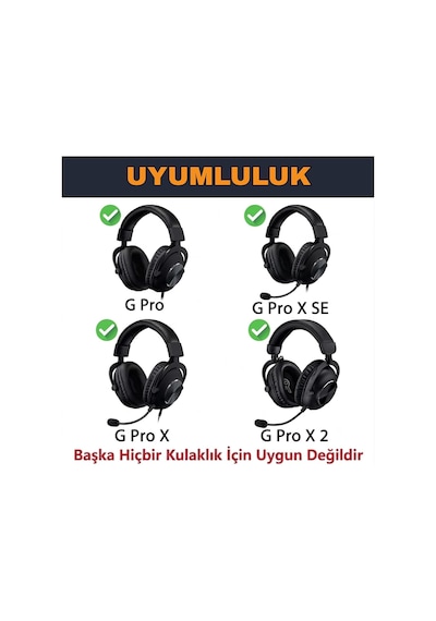 Lexroo Logitech G Pro/g Pro X/g Pro X 2 / G Pro X Se İle Uyumlu Soğutucu Jel Kulaklık Pedi - Kumaş Çok Renkli