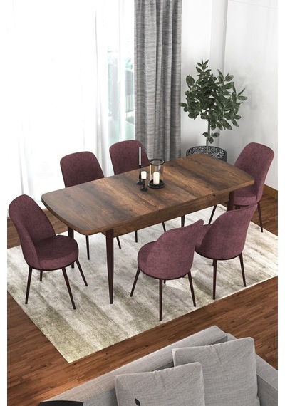 Canisa Kor Serisi 70x114 Açılabilir Mutfak Masası Takımı Barok Desen Masa 6 Gül Kurusu Sandalye Masa Siyah Sandalyeler Gülkurusu Canisa Kor Serisi 70x114 Açılabilir Mutfak Masası Takımı Barok Desen Masa 6 Gül Kurusu Sandalye Masa Siyah Sandalyeler Gülkurusu