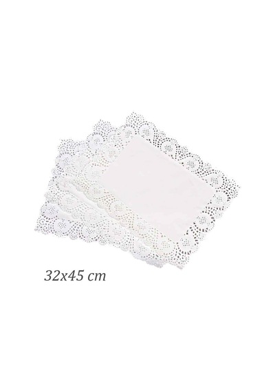 Dantelli Kağıt Doyley Dikdörtgen 32 X 45 Cm - 50'li