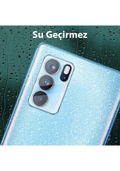 Oppo Reno6 Pro 3d Full Tempered Cam Kamera Koruyucu- 5775 Şeffaf