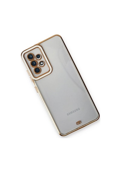 Bezos Samsung Galaxy A73 5g Kılıf Liva Lens Silikon - Beyaz Bzs01