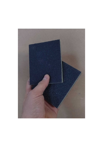 9.5 X 12.5 Cm Yassı Sünger Zımpara 180 Kum 1 Adet Takoz Blok Flex Taşlama Ahşap El İnce İş Zımparası