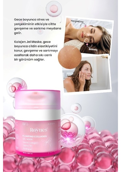 Royues Soyulabilir Kolajen Jel Yüz Maskesi 50 ML