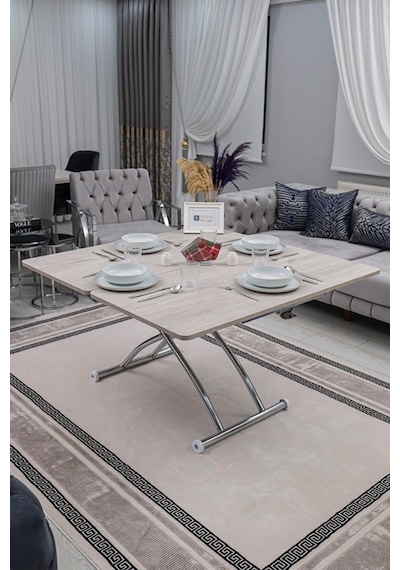 Juppo Üst Tabla Mdf Lizbon Oval Köşe Alt Krom Dışa K