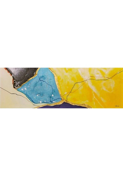 Soyut El Yapımı Yağlı Boya Tablo 165x65cm