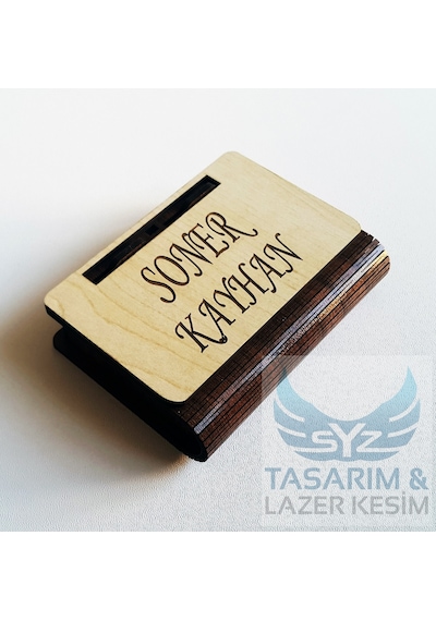 Kişiye & Isme Özel Ahşap Sigara Tabakası