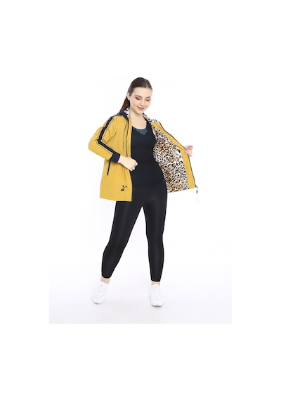 Escetic Hardal Kadın Spor Kapişonlu Su İtici Rüzgarlık Fermuarlu İnce Ceket 6560-4152-sarı Sarı Escetic Hardal Kadın Spor Kapişonlu Su İtici Rüzgarlık Fermuarlu İnce Ceket 6560-4152-sarı Sarı