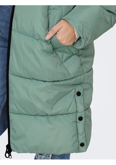 Only Onlamanda Long Puffer Coat Cc Otw Kadın Mavi Kaban - 15233425