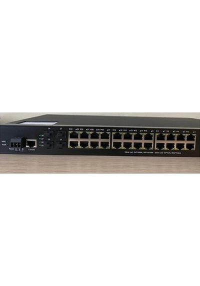 Scodeno 24 Port Bakır 24 10/100/1000 Port 2 1000 Port Fiber Girişli 28 Port Endüstriyel Yönetilebilir Poe Switch8