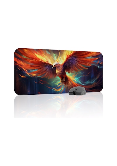 Anka Kuşu Kaymaz Dikişli Kauçuk Oyuncu Mousepad V3 - 70x30 Xl Gaming Mouse Pad Fare Altlığı