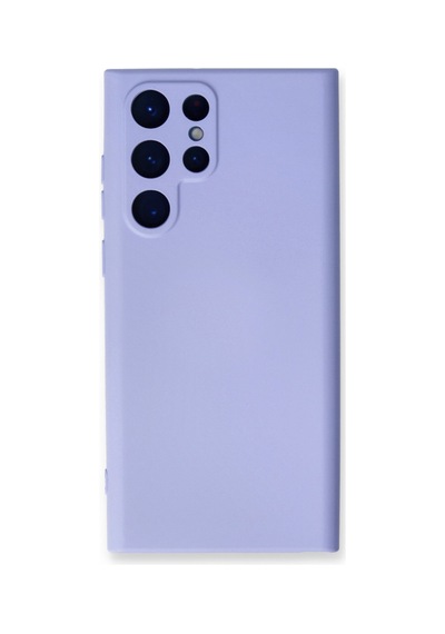 Samsung Galaxy Uyumlu   S24 Ultra Kılıf Nano İçi Kadife Silikon - Lila