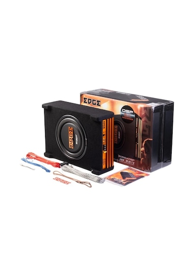 Edge Sehpa Slim Kendinden Amfili Kabin Bass 25cm - Edge Eds10adsp-e4 Dsp'li Aktif Slim Subwoofer - D