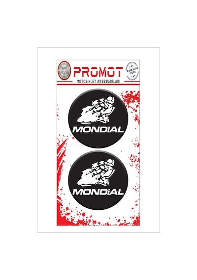 Damla Logo Sticker Mondial Kabartmalı 5x5cm 03 Nötr
