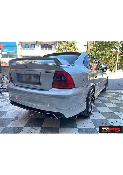 Opel Vectra B Arka Tampon Eki Çift Çıkış Fiberglass Boyasız
