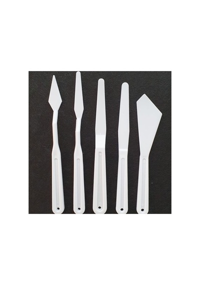 Plastik Spatül Seti 5'li White White