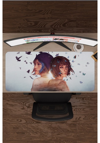 Life İs Strange Kaymaz Dikişli Kauçuk Oyuncu Mousepad V3 - 90x40 Xxl Gaming Mouse Pad Fare Altlığı