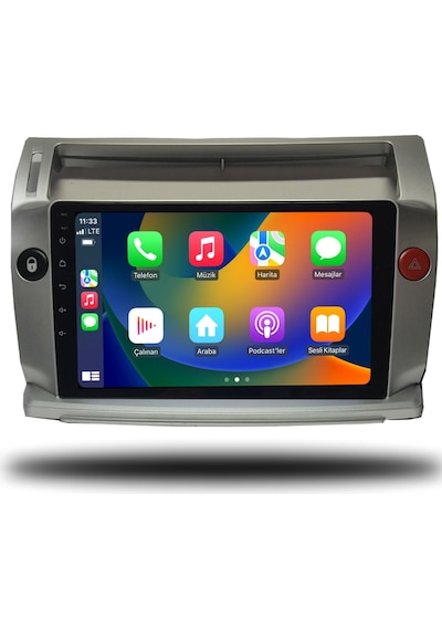 Navmina Citroen C4 Android Carplay Multimedya 2005-2010 6gb Ram + 128gb Hafıza + 4 Çekirdek