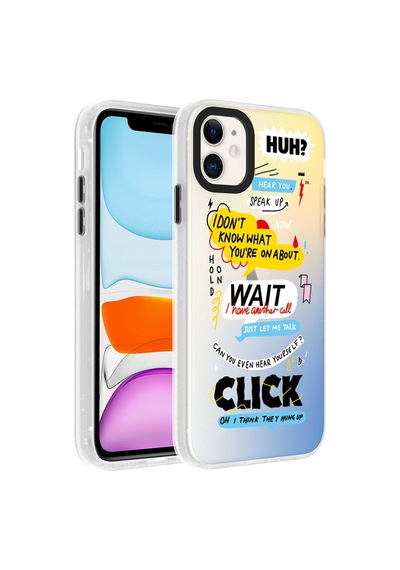 Zeyline Apple Uyumlu iPhone 12 Desenli Zore Dragon Sert Kapak-kelimeler