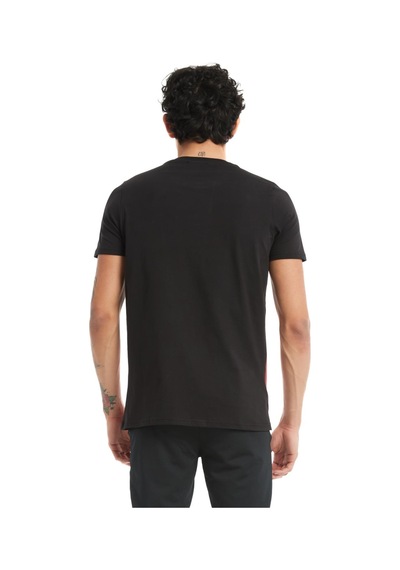 Galatasaray Lisanslı Büyük Logolu T-shirt Siyah.
