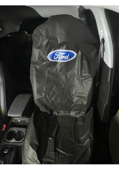 Baskılı Koltuk Kılıfı Ford Bez Servis Koruma Kılıf 2 Adet