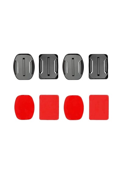 Vvhooy Flat Panel + Curved Adhesive Mounts 3 M Yapışkan Bant İle Sticky Action Kamera İçin Kull