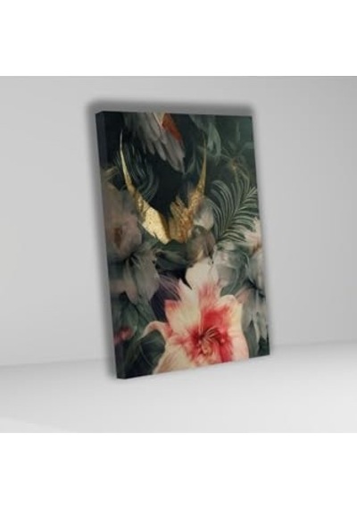Gaagart 3'lü Kanvas Tablo Seti Yüksek Kaliteli Flamingo Ve Çiçekler 70 X 100 Gartnm1737 -