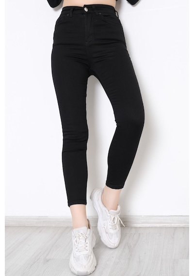 Mokashopin - Cepli Dar Paça Solmayan Pantolon Siyah - 1824.1431. 001