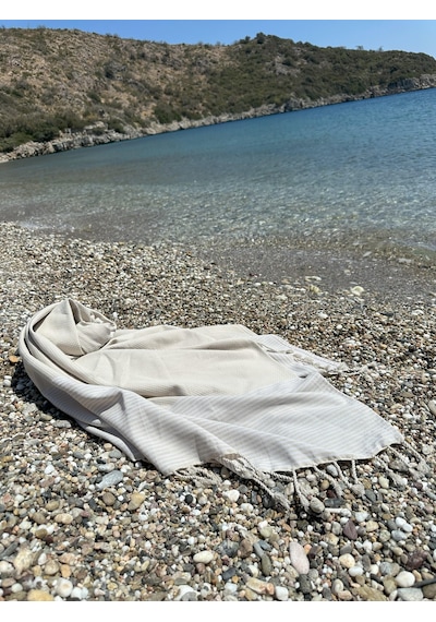 Selge Peştemal Bej - Pamuk