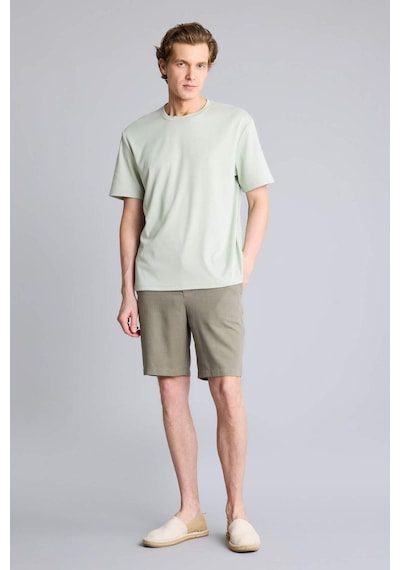 Defacto Basic T-shirt G7707ax26smgn1255 Yeşil-gn1255