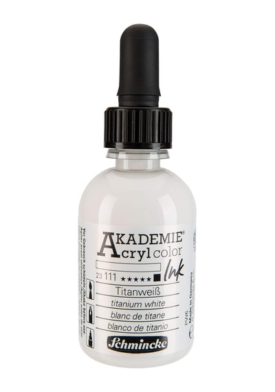 Schmincke Akademie Akrilik Mürekkep 50 Ml 111 Titanium White Diğer