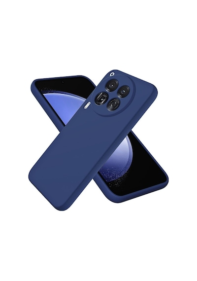 Tecno Camon 30 CL6 Uyumlu Silikon Kılıf - Kamera Korumalı Esnek Pastel Renk Kapak - Lacivert