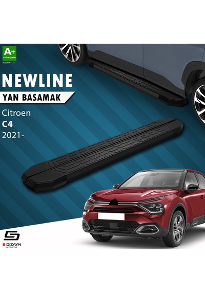 S-dizayn Citroen C4 3 Newline Siyah Yan Basamak 183 Cm 2021 Üzeri