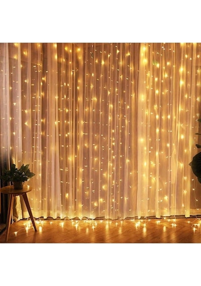 3x3m Premium Perde Led - 8 Fonksiyonlu, Su Geçirmez İç Dış Mekan Teras Dekor Işıkları Diğer