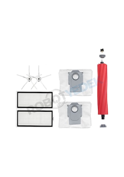 Roborock Q7 Max Plus Beyaz Fırça Hepa Filtre Toz Torbası-7 Parça