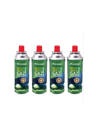 Orcamp Bütan Propan Gaz Karışımı 4 x 227 G Çok Renkli